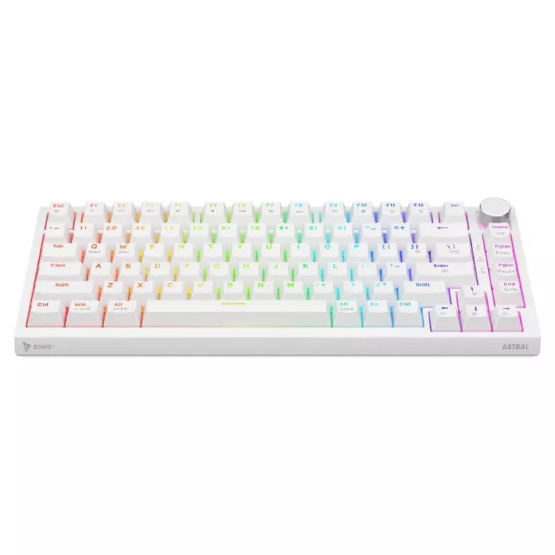Savio ASTRAL WHITE JADE keyboard Gaming USB QWERTY US International