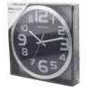 Wall clock Esperanza EHC013K Zurich Black Quartz Oval 25 cm, aluminum frame, 4 cm thick