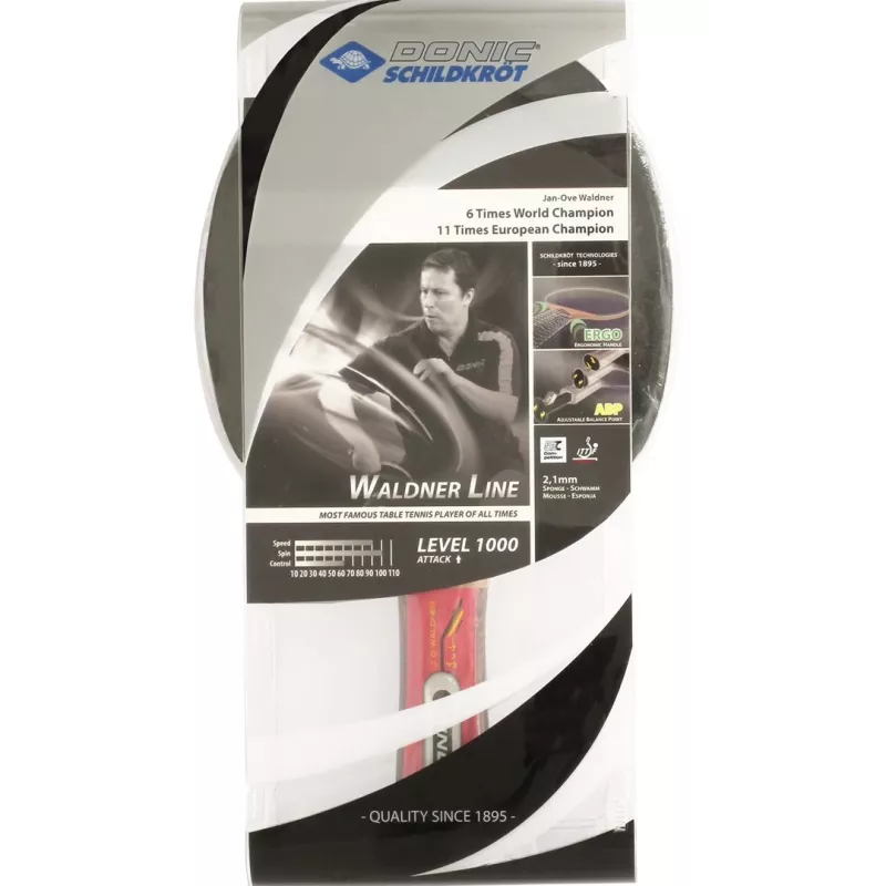 Table tennis racket Donic Schildkröt WALDNER 1000 Multicolour Rubber handle