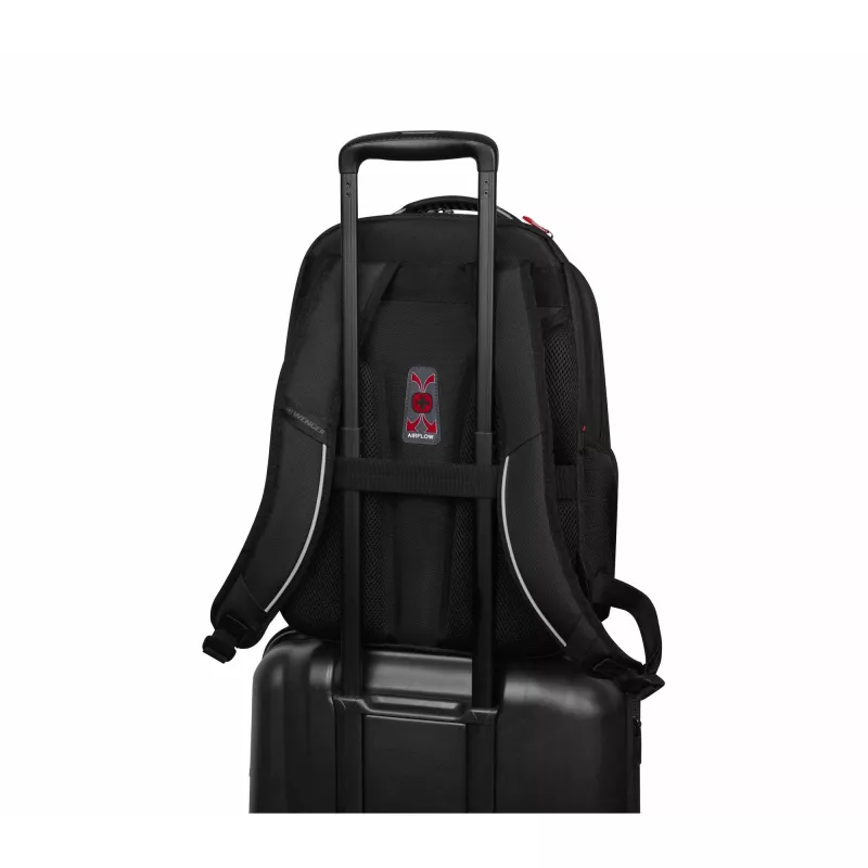 Casual backpack Wenger SwissGear Altair Black Polyester PVC 79% recycled