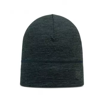 Beanie Buff Merino Lightweight Multistripes Forest — Buff merino wool lightweight beanie, unisex, dark green, 125 g/m²