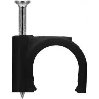Goobay Cable Clip 12 mm, black (64684)