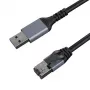 Interneto Cable CAT6 UTP, USB3.0 Type-A - RJ45, 5m
