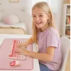 XXL desk pad for mouse and keyboard, pink