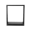 StarTech.com 2POSTRACK12 2-Post 12U Heavy-Duty Desktop Server Rack, Open Frame 19in Computer Rack
