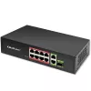 Ethernet Switch QOLTEC 52297 PoE RJ45 with PoE Uplink and SFP port