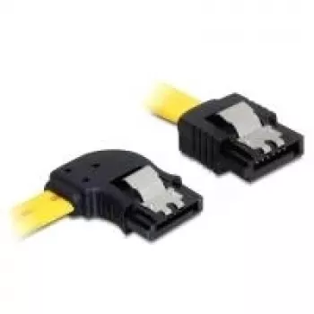 SATA Cable Male/Male DeLOCK 0.7m Yellow 82826