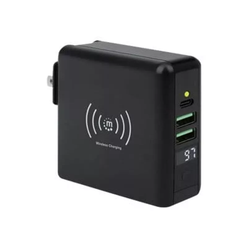 Travel Wall Charger and Powerbank Manhattan 4-in-1