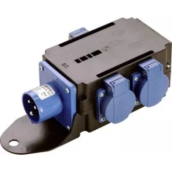 Power Distributor AS Schwabe MIXO WESER 230V — Input 1x CEE 3p 230V 16A, Output 3x Schuko 230V 16A