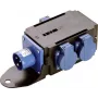 Power Distributor AS Schwabe MIXO WESER 230V — Input 1x CEE 3p 230V 16A, Output 3x Schuko 230V 16A