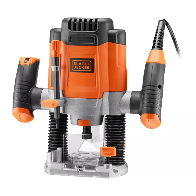 Router/Trimmer Black & Decker KW1200EKA-QS — compact router with adjustable depth settings, ergonomic design