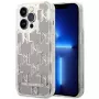 Karl Lagerfeld KLHCP14XLMNMS iPhone 14 Pro Max 6.7 hardcase silver / silver Liquid Glitter Monogram