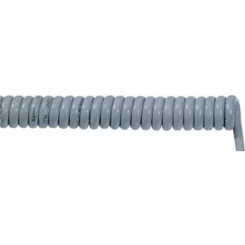 LAPP 73220320 Coiled Cable UNITRONIC® SPIRAL LiF2Y11Y 100 mm / 400 mm 6 x 0.14 mm² Grey 1 pc(s) (73220320)