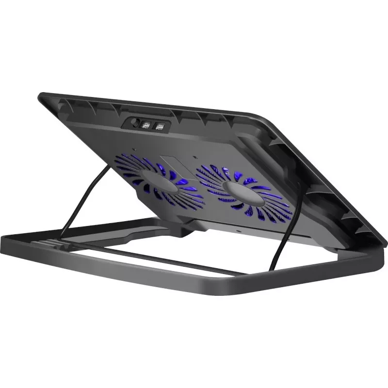 Notebook cooling pad DEFENDER NS-503 for 43.2 cm (17 inch) laptops, 2 fans, USB powered, black