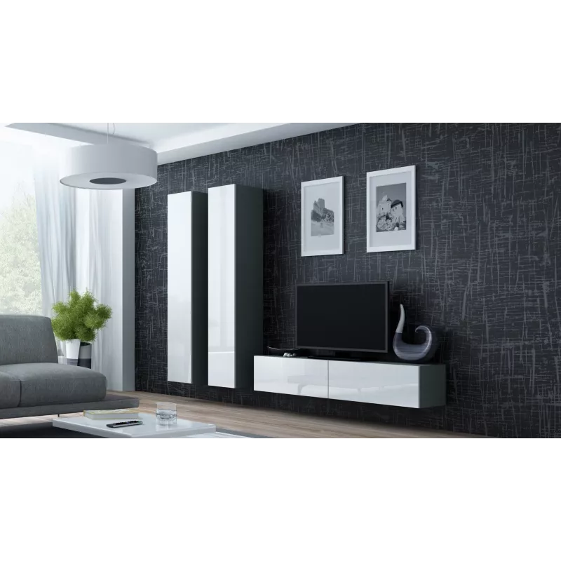 Cama TV stand VIGO 140 30/140/40 sonoma/white gloss