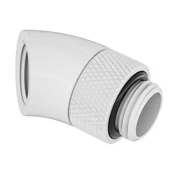 Barrow 45° Rotatable Adapter G1/4 AG to G1/4 IG White TWT45-B01 w