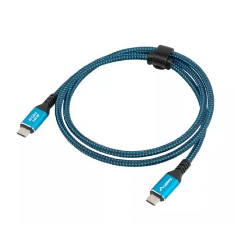 USB-C cable LANBERG CA-CMCM-45CU-0010-BK 1 m, 240W power, 8K@60Hz video