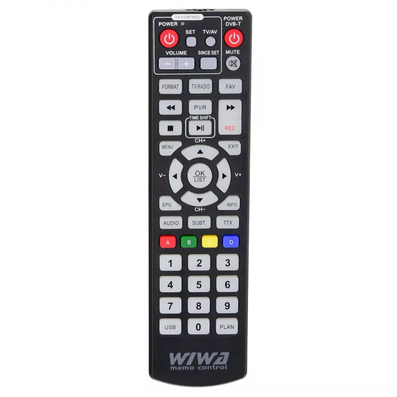 TV tuner WIWA H.265 LITE — DVB-T / DVB-T2 tuner with H.265 support, Full HD, HDMI, USB, SCART