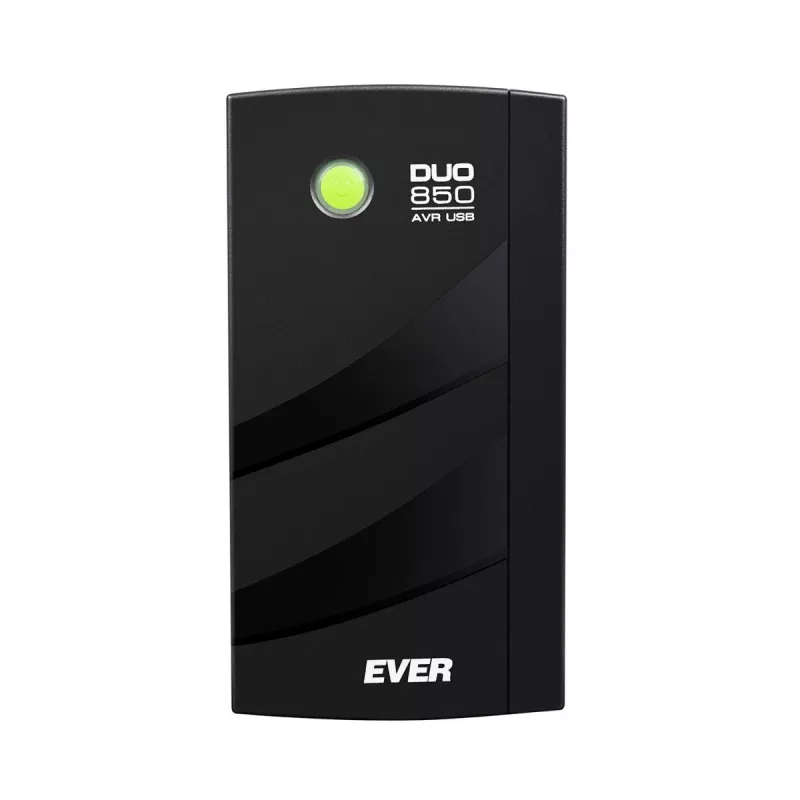 EVER DUO 850 AVR USB - UPS - AC 230 V - 550 Watt - 850 VA - Single-phase - 2 X Bleisure 5 Ah - USB - Output sockets: 6