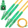 Fiber patchcord Extralink LC/APC – LC/APC, Single‑mode duplex 9/125 µm G.657.A1, 1 m