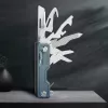 Multi-tool knife Nextool NE20098 10-in-1 — stainless steel folding multitool, 7.5 cm folded, 87 g, green