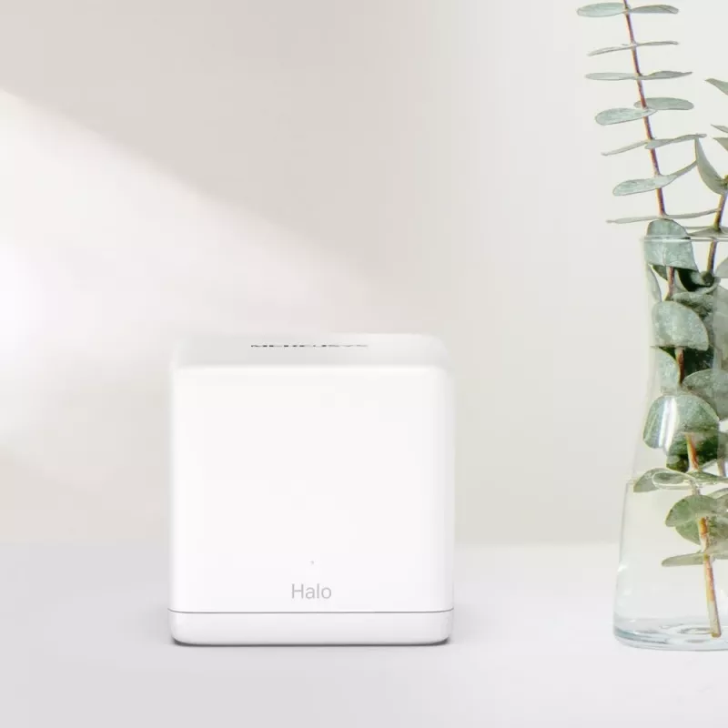 Mesh system MERCUSYS Halo H60X (2-pack) Dual-band Wi‑Fi 6, 1500 Mbps, up to 350 m², 2x LAN, internal antennas, white