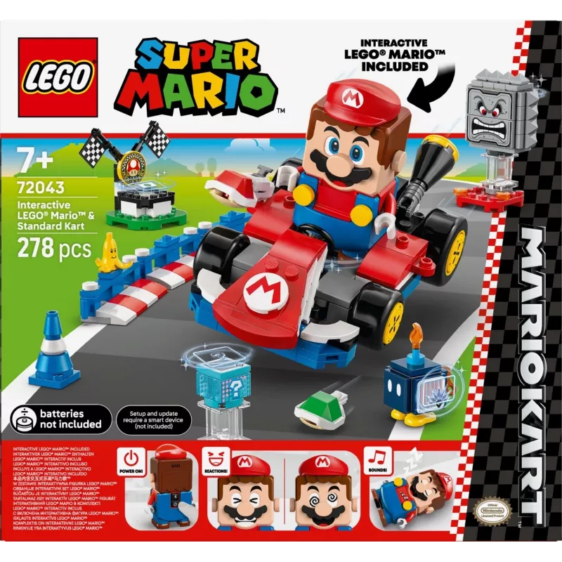 LEGO Construction Toy 72043 Super Mario Interactive Mario Kart with Standard Kart