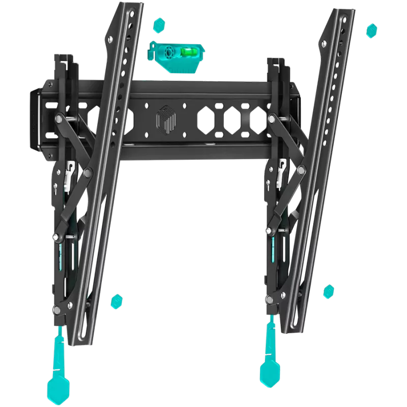 Wall TV mount ONKRON TM5-B for 32–70 inch screens, tilting, 60 kg capacity, VESA 75x75–400x400, black