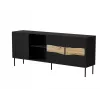 Cama INSERTO 3D1W chest of drawers 190x40x80 black + LED