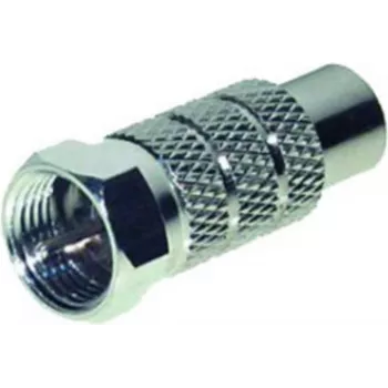 Coaxial F-Connector to RCA Coupling ShiverPeaks 85221 for Signal Conversion
