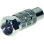 Coaxial F-Connector to RCA Coupling ShiverPeaks 85221 for Signal Conversion