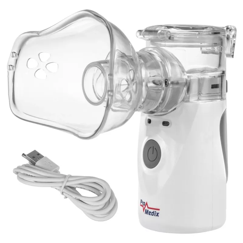 Portable mesh inhaler ProMedix PR-835 USB nebulizer, battery-powered portable nebulizer