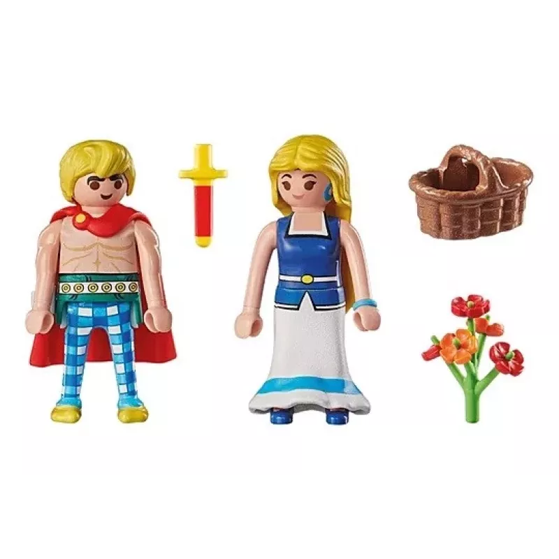 PLAYMOBIL | Asterix | Tragicomix and Falbala | Couple in Love from the Asterix Universe | Toy for Children from 5 Years | 71544