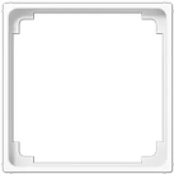Wall switch frame Jung A 590 Z WW White, thermoplastic, 50×50 mm