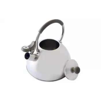 Electric kettle Maestro MR-1323 — stainless steel, 2.5 L, hinged whistle, cool-touch silicone handle