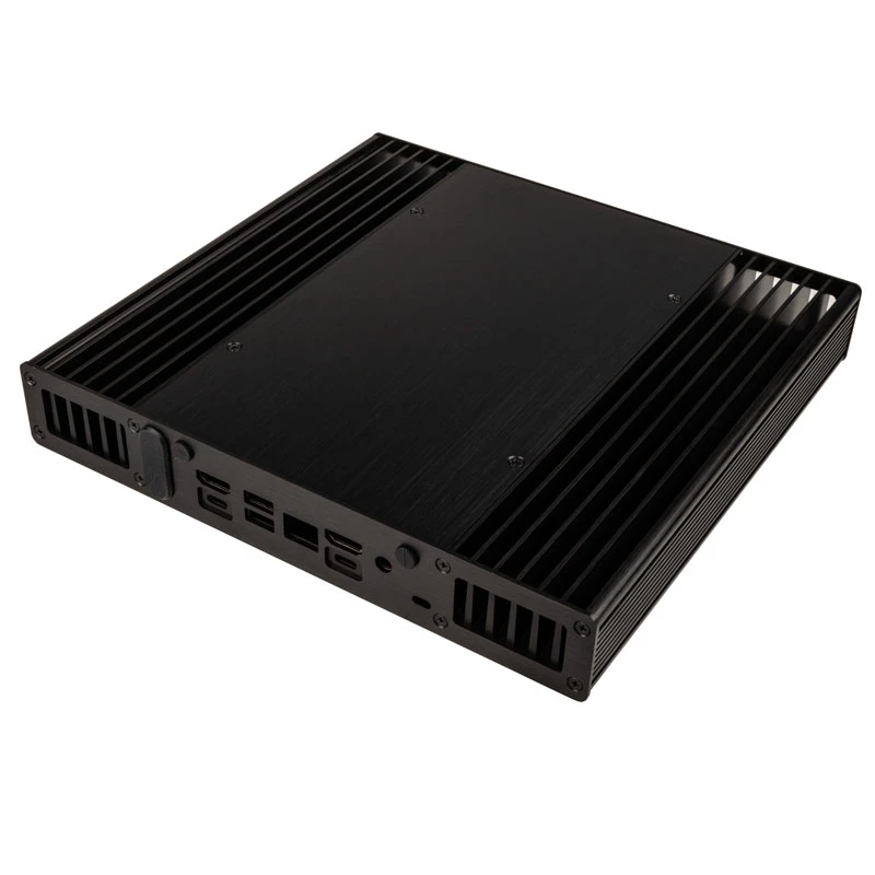 Akasa Plato TN - Ultrakleiner Formfaktor (USFF) - PC - Schwarz - Aluminium - Heimbüro - Kensington
