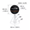 Portable fish finder deeper Smart Sonar PRO+ 2 sonar 675 kHz, 100 m range, 65×65×65 mm, Li‑Ion 950 mAh