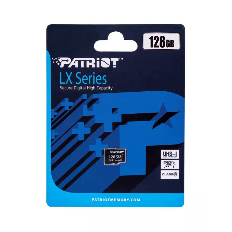 MicroSDXC memory card PATRIOT PSF128GMDC10 128 GB UHS-I Class 10 U1 80 MB/s, black