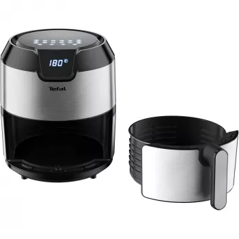 Tefal Easy Fry EY401D Single 4.2 L Stand-alone 1500 W Hot air fryer Black, Stainless steel