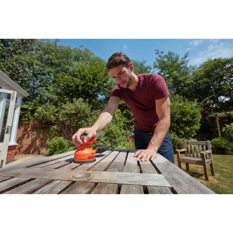 Black & Decker BEW210 Orbital sander 14000 RPM Black, Orange