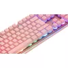 Deltaco GAM-021-RGB-P-DE - full size (100%) - USB - membrane key switch - QWERTZ - Pink