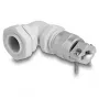 DeLOCK Cable Gland PG9 90° angled grey strain relief