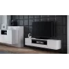 Cama TV stand VIVA 180 white/white gloss + black