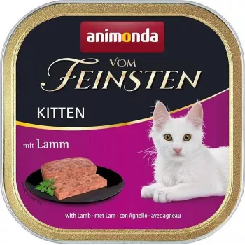 Wet cat food animonda Vom Feinsten tray 100 g — Junior lamb, protein 10%, fat 7%, moisture 80%