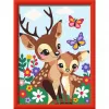 Paint-by-number kit Ravensburger CreArt Happy Deer — numbered canvas painting set