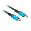 Cable USB-C M/M USB4 1.5M 240W 60HZ Black-Blue