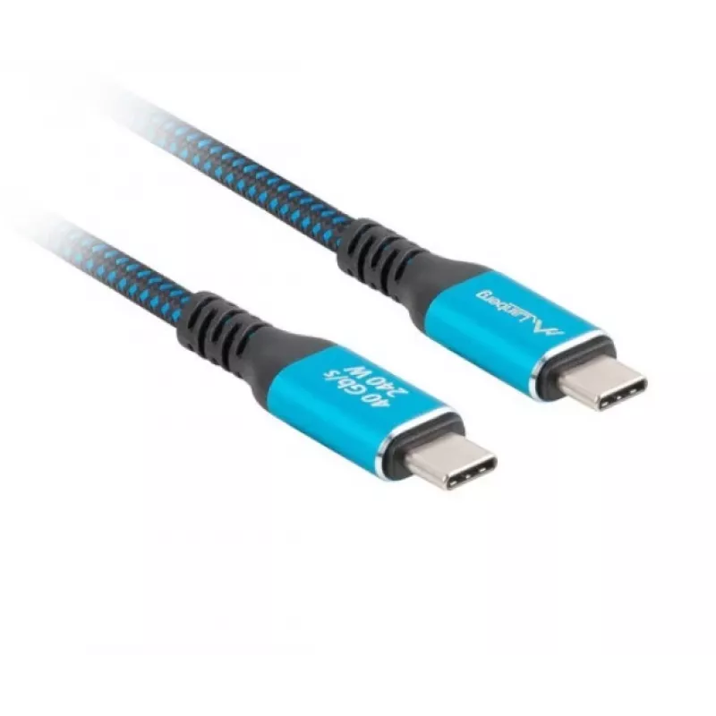 Cable USB-C M/M USB4 1.5M 240W 60HZ Black-Blue
