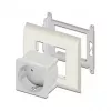 Power socket outlet DELOCK CEE 7/3 (Type E) white, 250 V, 16 A, 4000 W