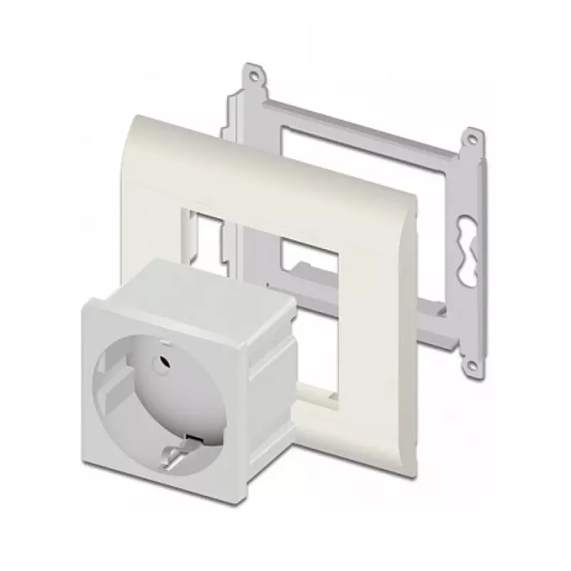 Power socket outlet DELOCK CEE 7/3 (Type E) white, 250 V, 16 A, 4000 W