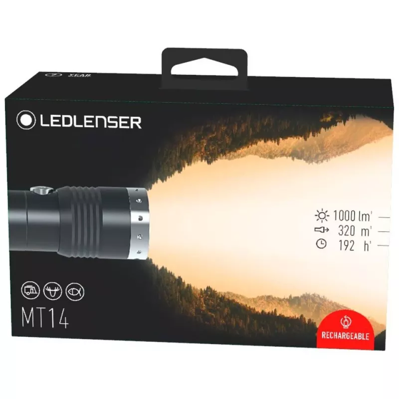 Led Lenser MT14 Hand flashlight Black,Silver